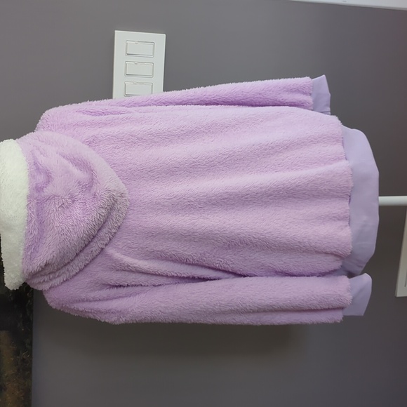 3 For $30. NWOT. Cozy lavender full zip sweatshirt with hood - Picture 3 of 12